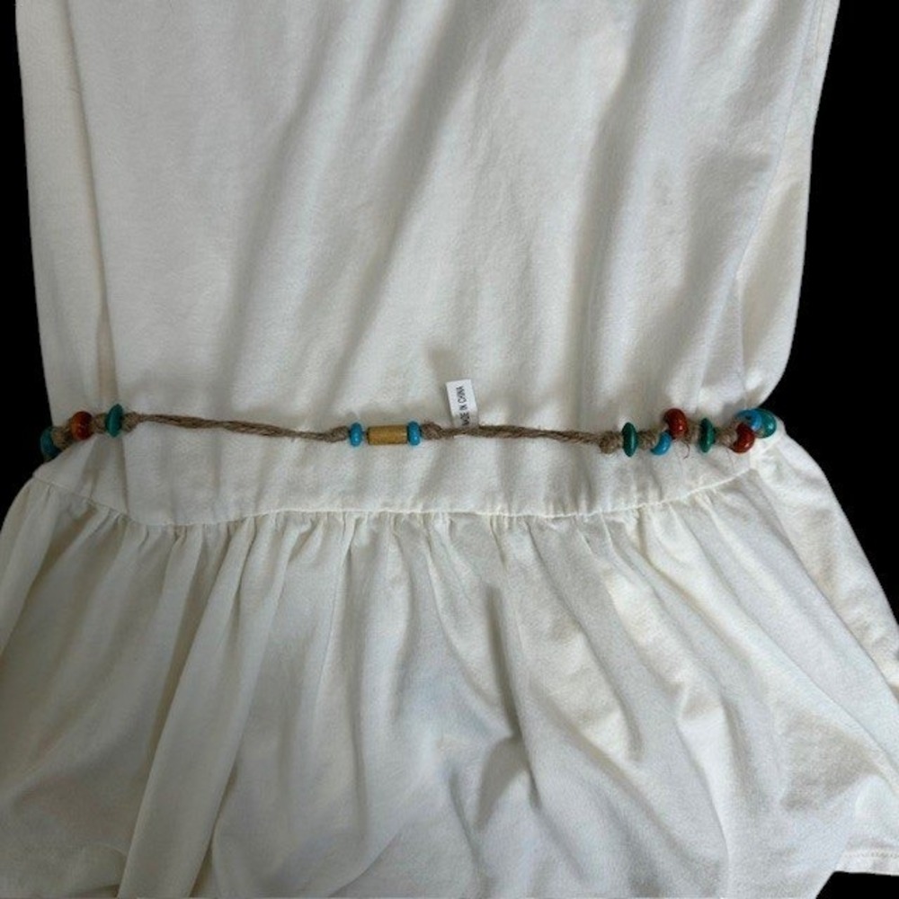 Ralph Lauren Polo Jeans Co. Cream Wrapped Draped Goddess Top Size M - Picture 10 of 14